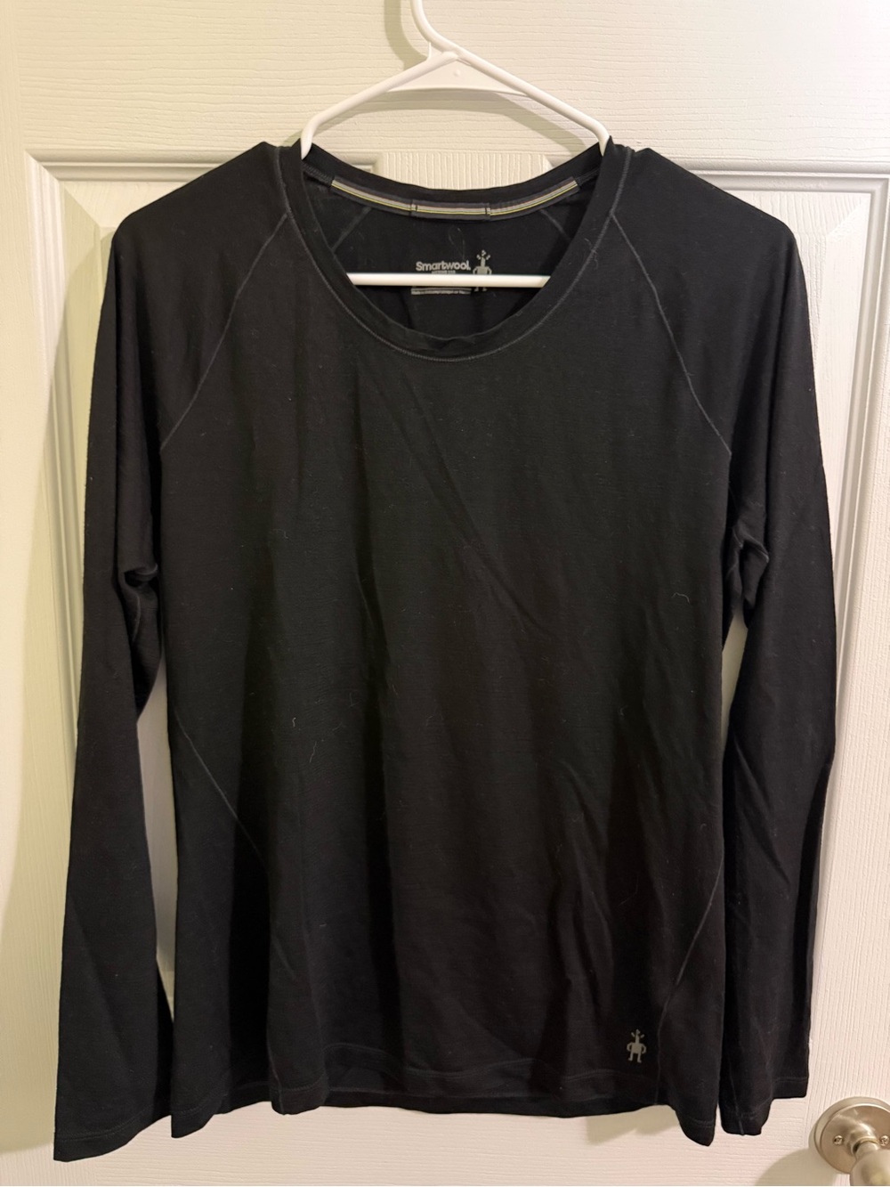 Smartwool Women's Black Long-Sleeve Merino Crew